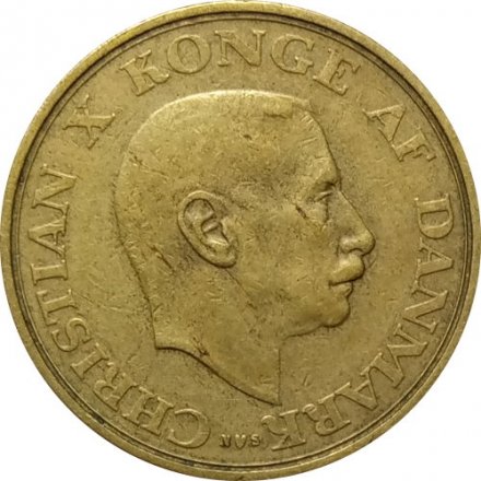 Дания 1 крона 1943 год - Король Кристиан X