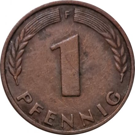 ФРГ 1 пфенниг 1949 год (F)