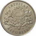Латвия 1 лат 2011 год - Пряничное сердце
