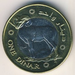 Палестина 1 динар 2010 год