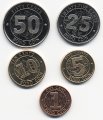 Набор из 5 монет Зимбабве 2014 год - Резервный банк Зимбабве
