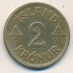 Исландия 2 кроны 1925 год