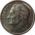 США 1 дайм (10 центов) 2018 год - Франклин Рузвельт (D)