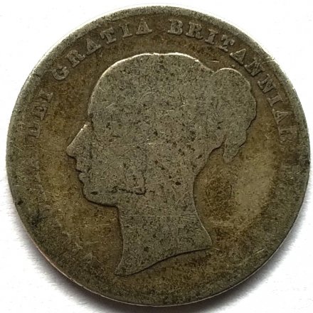 Великобритания 1 шиллинг 1839 год