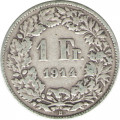 Швейцария 1 франк 1914 год