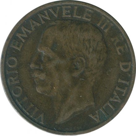 Италия 10 чентезимо 1923 год