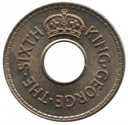 Фиджи 1/2 пенни 1949 год