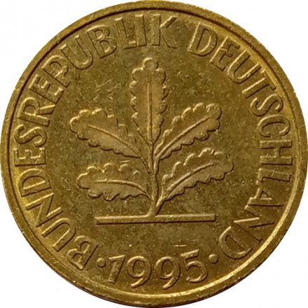 ФРГ 10 пфеннигов 1995 год - D