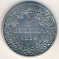 Бавария 1/2 гульдена 1838 год