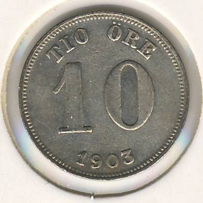 Швеция 10 эре 1903 год