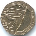 Великобритания 20 пенсов 2014 год