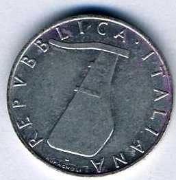 Италия 5 лир 1976 год Дельфин