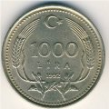 Турция 1000 лир 1992 год