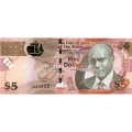 Багамские острова 5 долларов 2013 год - Сэр Сесил Уоллис Уитфилд UNC