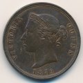 Кипр 1 пиастр 1879 год