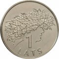 Латвия 1 лат 2006 год - Дубовый венок