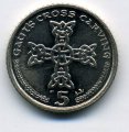 Остров Мэн 5 пенсов 2002 год - Кельтский крест (AA)