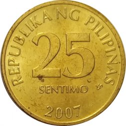 Филиппины 25 сентимо 2007 год