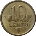 Литва 10 центов 1999 год