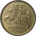 Литва 10 центов 1999 год