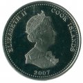 Острова Кука 1 доллар 2007 год - Нельсон сидит