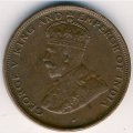 Цейлон 1 цент 1922 год