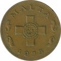 Мальта 1 цент 1975 год - Крест Георга