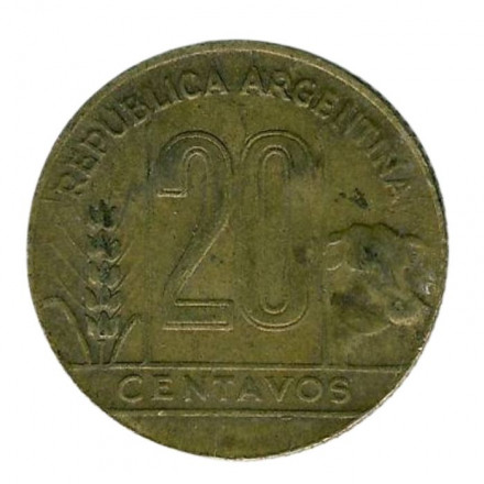 Аргентина 20 сентаво 1948 год