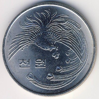 Южная Корея 1000 вон 1981 год