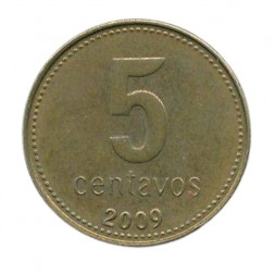 Аргентина 5 сентаво 2009 год