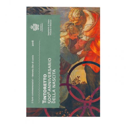 Сан-Марино 2 евро 2018 год - 500 лет со дня рождения художника Тинторетто