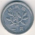 Япония 1 йена 1960 год