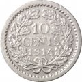Нидерланды 10 центов 1914 год