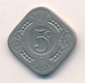 Нидерланды 5 центов 1929 год - Королева Вильгельмина