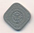 Нидерланды 5 центов 1929 год - Королева Вильгельмина