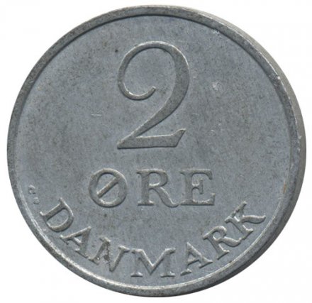Дания 2 эре 1971 год - Король Фредерик IX