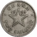 Гана 2 шиллинга 1958 год