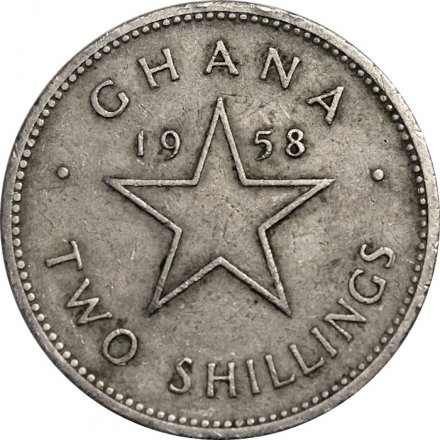 Гана 2 шиллинга 1958 год