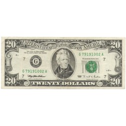 США 20 долларов 1995 год - G - VF