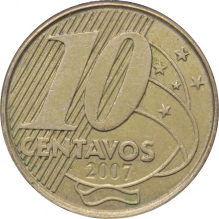 Бразилия 10 сентаво 2007 год - Педру I