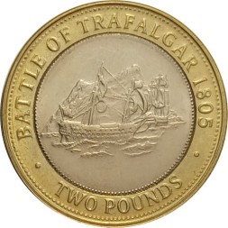 Гибралтар 2 фунта 2009 год