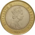 Гибралтар 2 фунта 2009 год