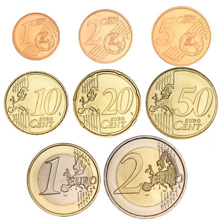 Годовой набор из 8 евромонет Австрия 2025 год