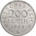 Веймарская республика 200 марок 1923 год (A)