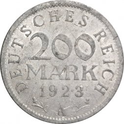 Веймарская республика 200 марок 1923 год (A)