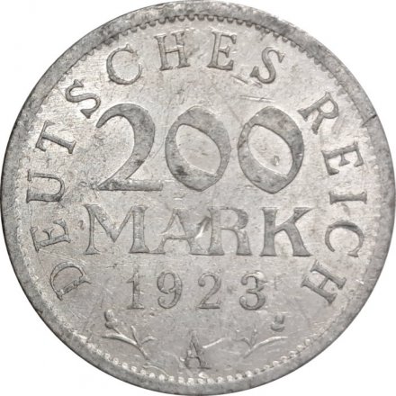 Веймарская республика 200 марок 1923 год (A)