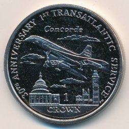 Остров Мэн 1 крона 2006 год
