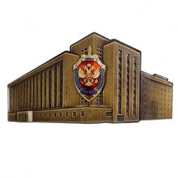 Знак Здание УФСБ по СПб и Лен. обл. "Большой дом" (позолота, 2 винта)