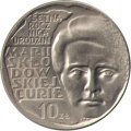 Польша 10 злотых 1967 год - 100 лет со дня рождения Марии Склодовской-Кюри