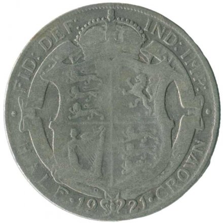 Великобритания 1/2 кроны 1921 год